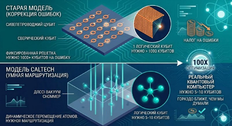 Квантовый прорыв: как инженеры Caltech снизили налог на ошибки в 100 раз